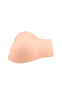 Close-up of the MISS NIKITA Realistic Vibrating Masturbator, showcasing its textured inner sleeve for enhanced stimulation.