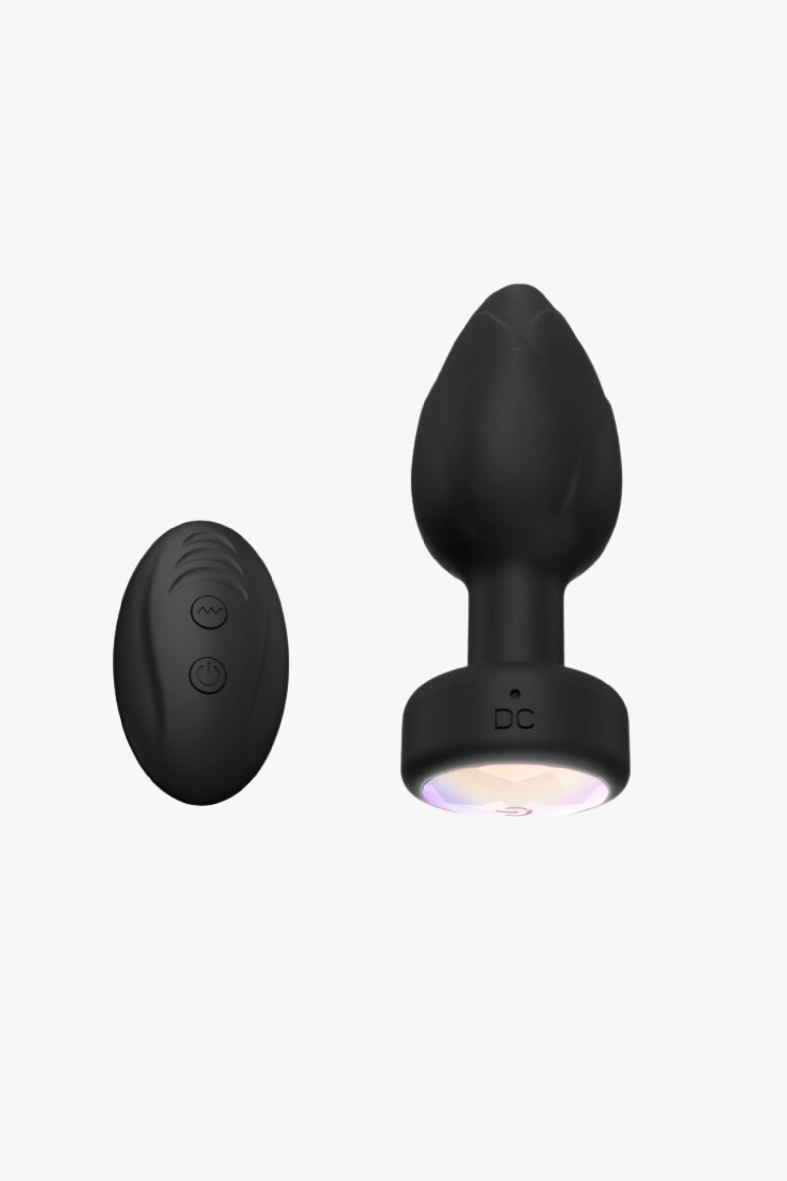 Toosh remote-controlled light-up vibrating butt plug with smooth silicone body and adjustable settings, designed for enhanced pleasure.
