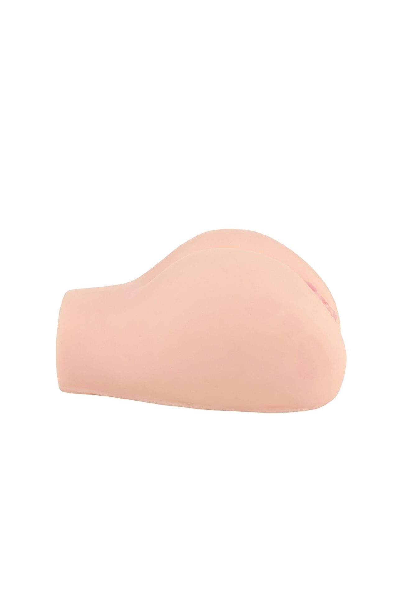 Side view of the Miss Emma Premium Realistic Masturbator, emphasising its ergonomic design and features for maximum comfort.