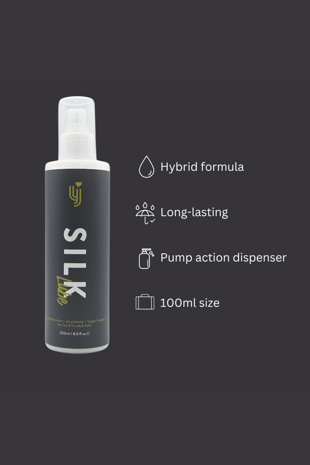Loving Joy Silk Hybrid Lubricant - Long-Lasting, Vegan-Friendly & Paraben-Free Formula