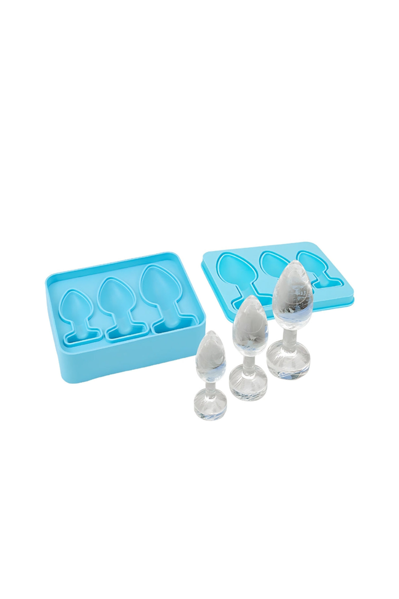 Luxury Butt Plug Ice Cube Tray showcasing unique novelty design for fun drinks, perfect for parties and gifts.