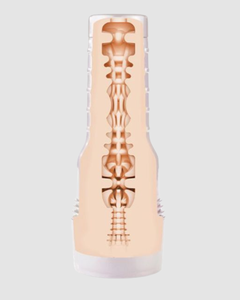 Fleshlight Girls Riley Reid Insomnia Blow Job Masturbator displayed alongside water-based lubricants, indicating compatibility and enhancing the luxury sensations.