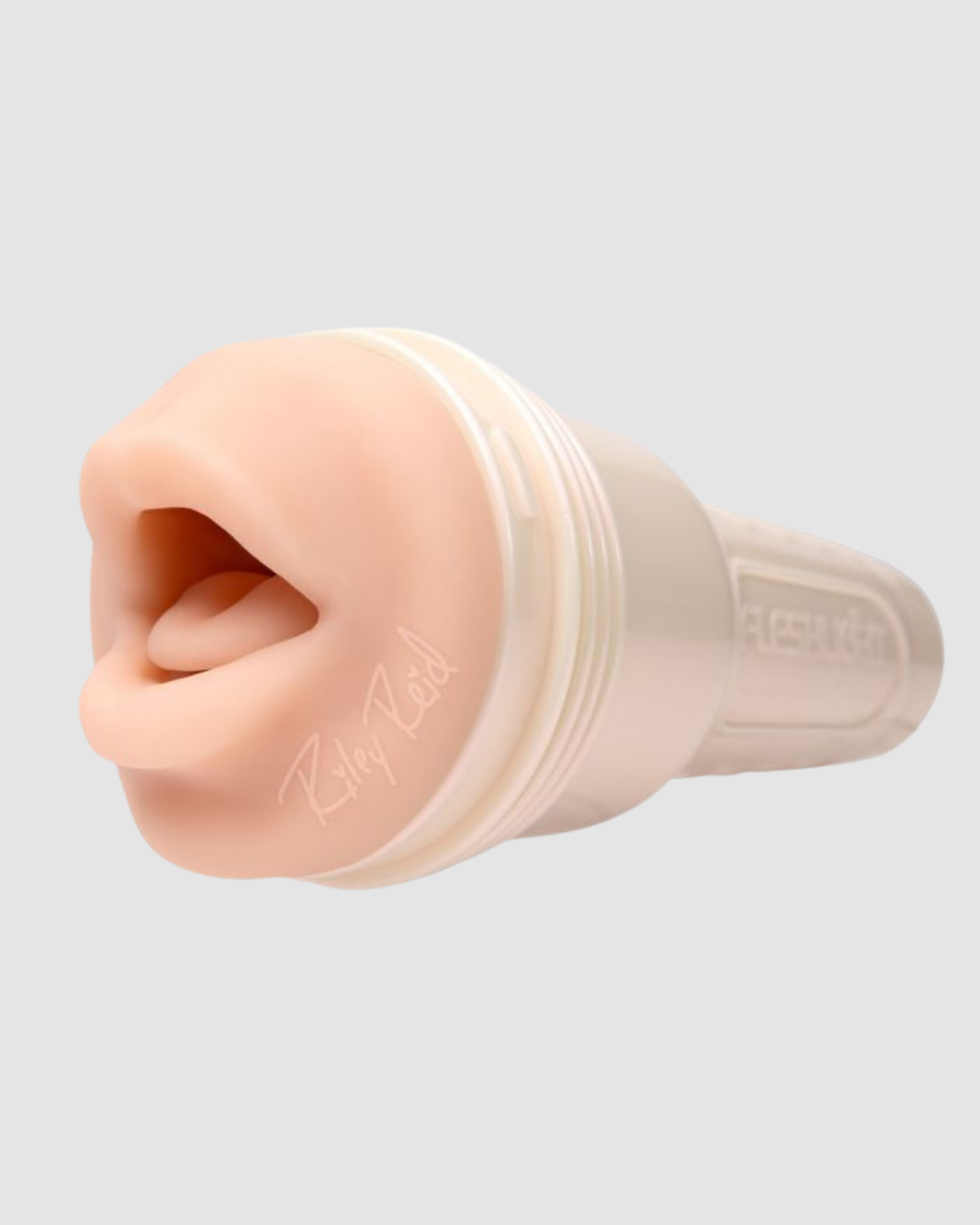 Fleshlight Girls Riley Reid Insomnia blow job masturbator showing realistic interior and exterior details, designed for adult pleasure.