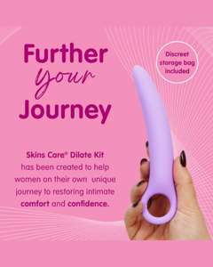 Chic arrangement of the Skins Care 3pcs Curved Dilator Set, illustrating a beautiful blend of functionality and luxury in dilator sets.
