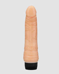 Close-up of the Me You Us Bully Boy 7" Realistic Vibrator, highlighting its intricately veined shaft and smooth head for enhanced stimulation.