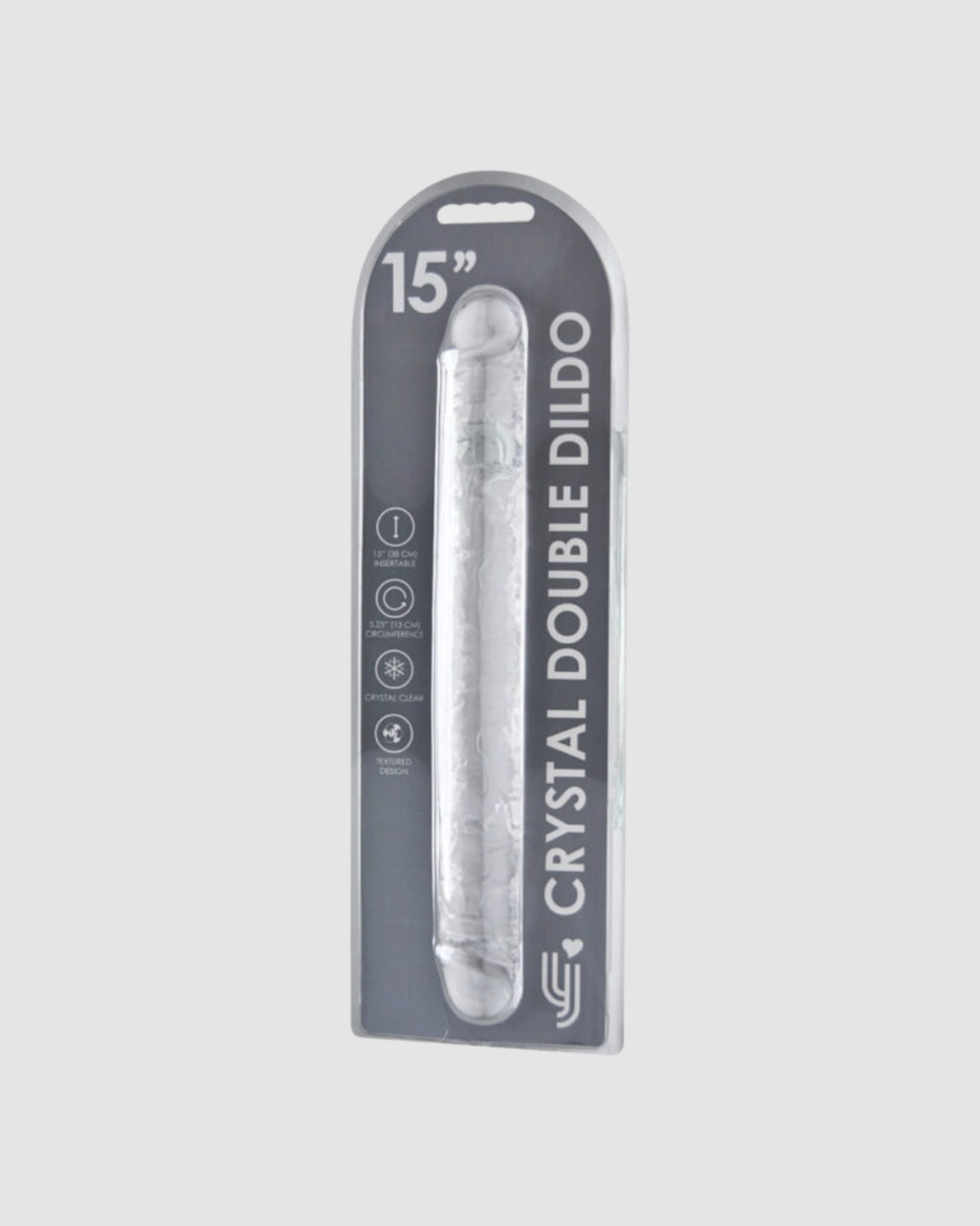 Loving Joy double-ended clear jelly dildo with flexible design, ideal for maximum pleasure and exploration.