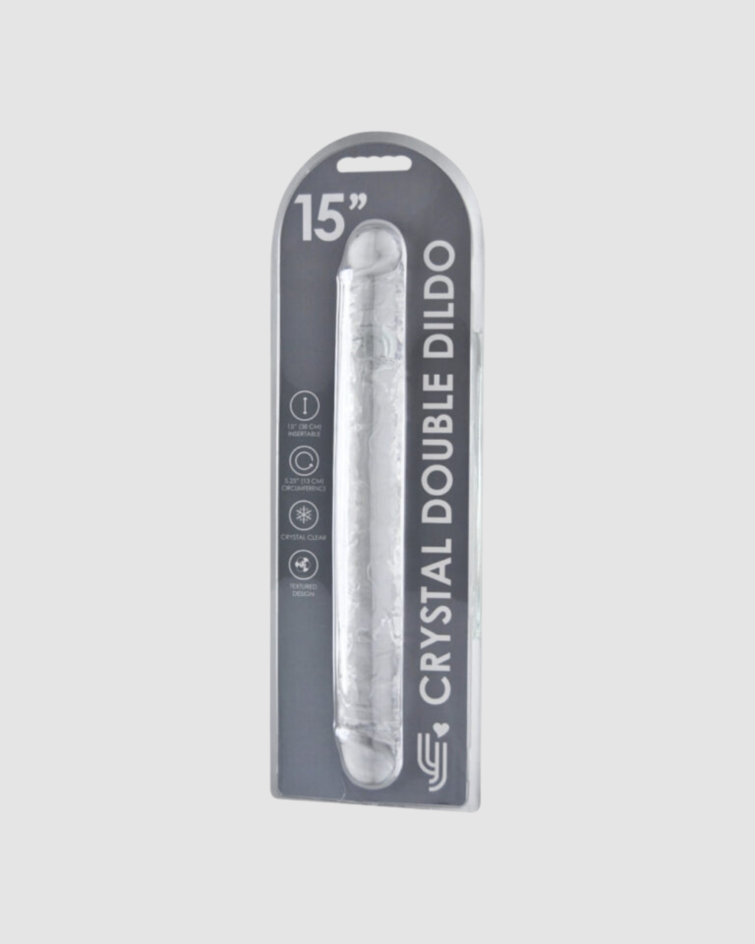 Loving Joy Double Ended Jelly Dildo - exquisite clear aesthetics highlighting the double ended dildo for intimate experiences and pleasure enhancement.