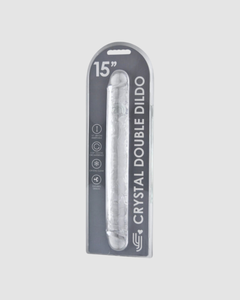 Loving Joy Double Ended Jelly Dildo - exquisite clear aesthetics highlighting the double ended dildo for intimate experiences and pleasure enhancement.