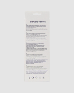 Sensational 8 Inch Realistic Dildo Vibrator capturing the essence of pleasure with tailored multi-speed vibration settings.