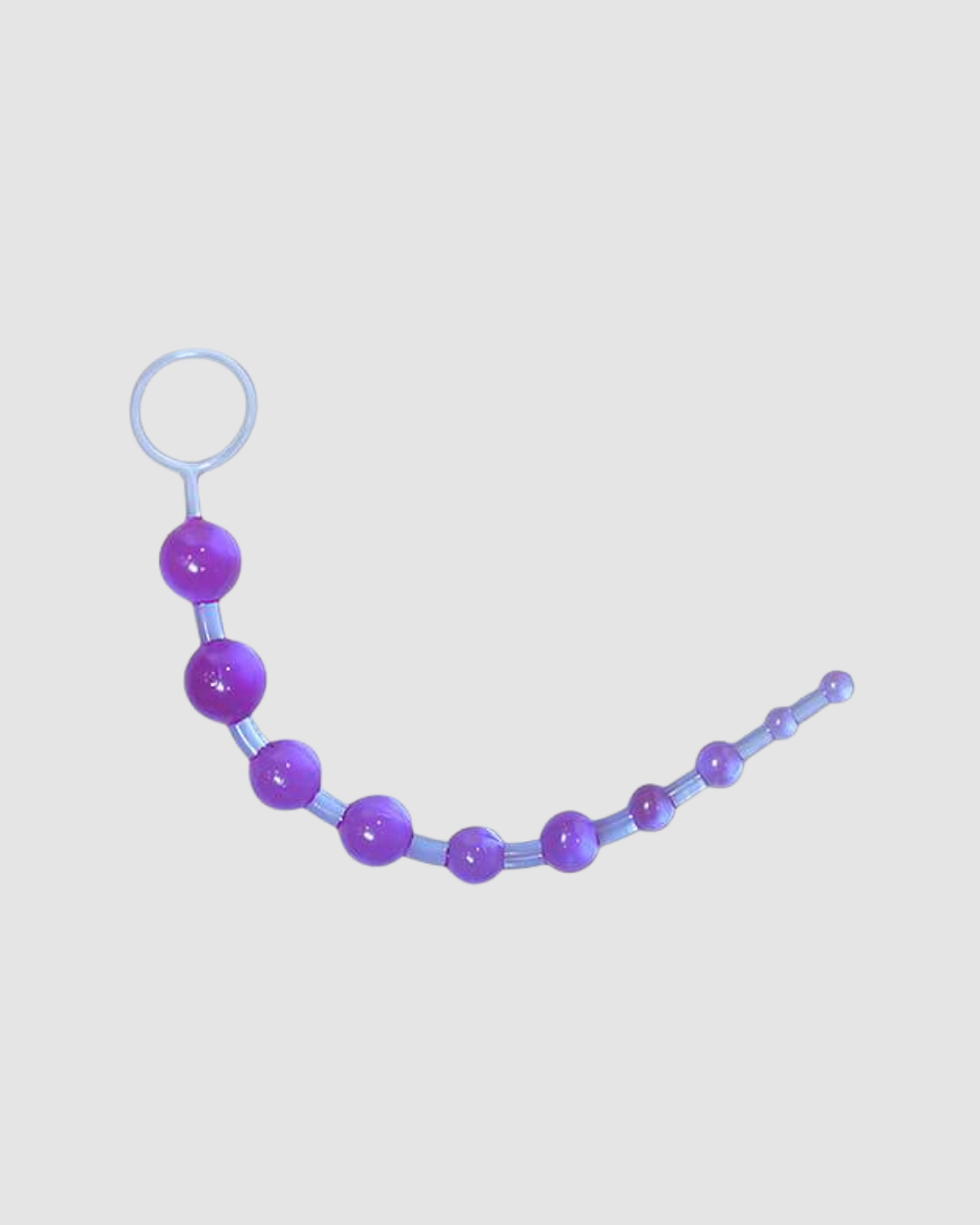 Flexible Jelly Anal Beads for Intense Orgasms - Loving Joy, body-safe anal beads that glide in effortlessly for a satisfying and pleasurable experience.