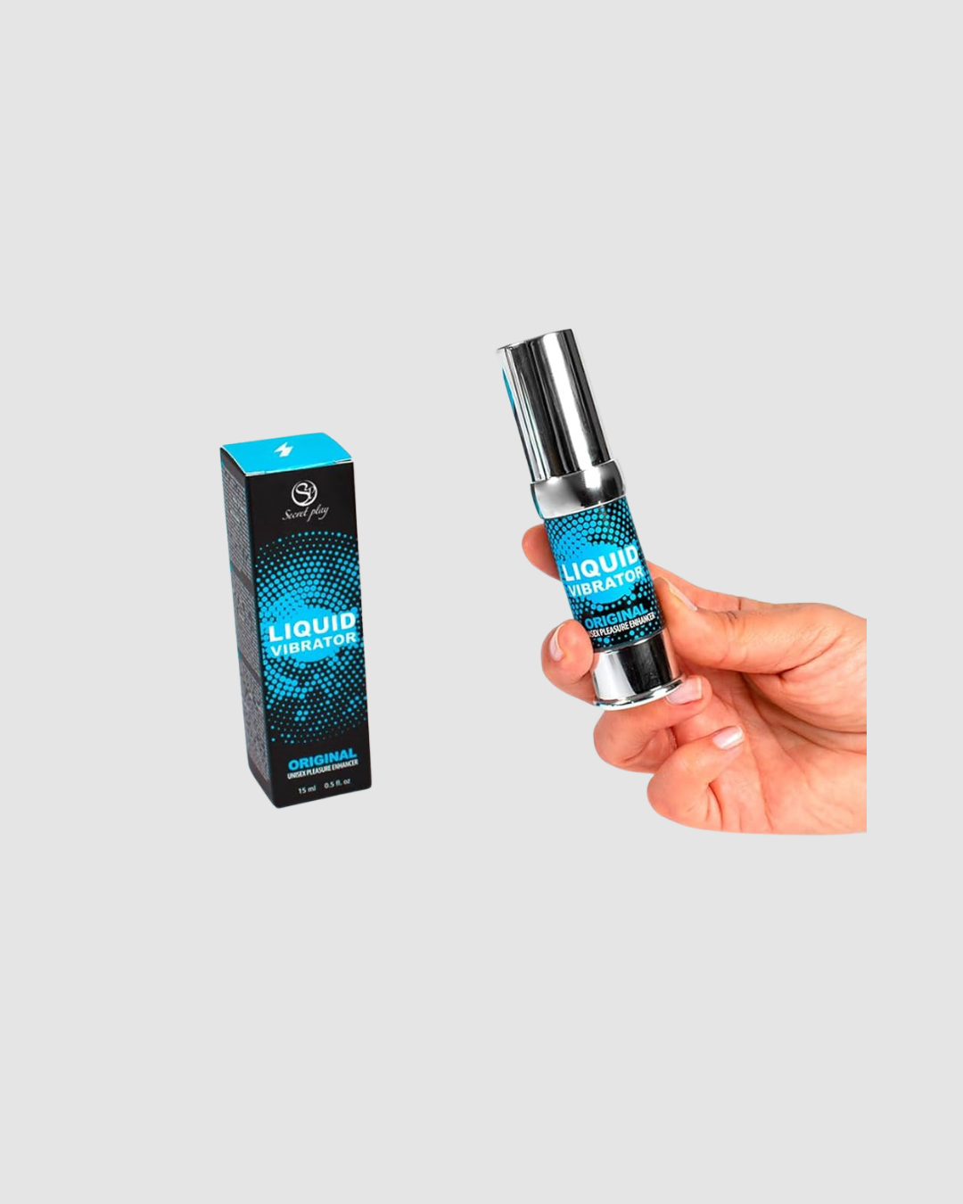 Unisex Liquid Vibrator by Secret Play, a versatile intense vibrating gel suitable for both men and women to heighten intimate pleasure.
