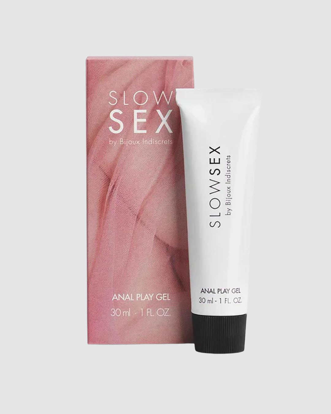 Bijous Indiscrets Slow Sex - Anal Play Gel elegantly packaged, perfect for heightening pleasure during anal play.