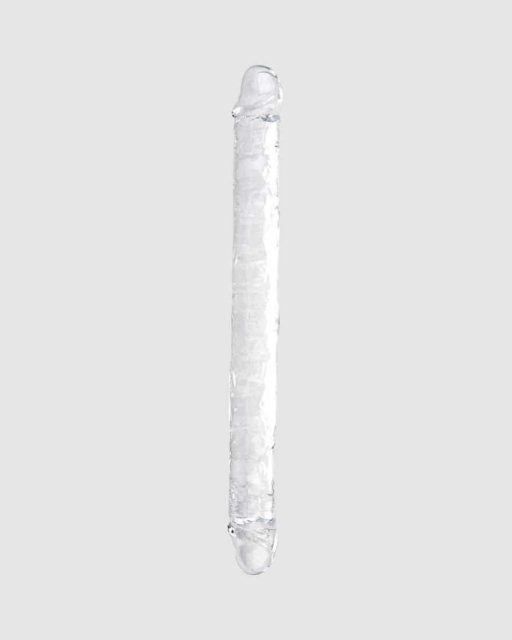 Loving Joy double-ended jelly dildo in clear, flexible design for versatile pleasure and intimate exploration.