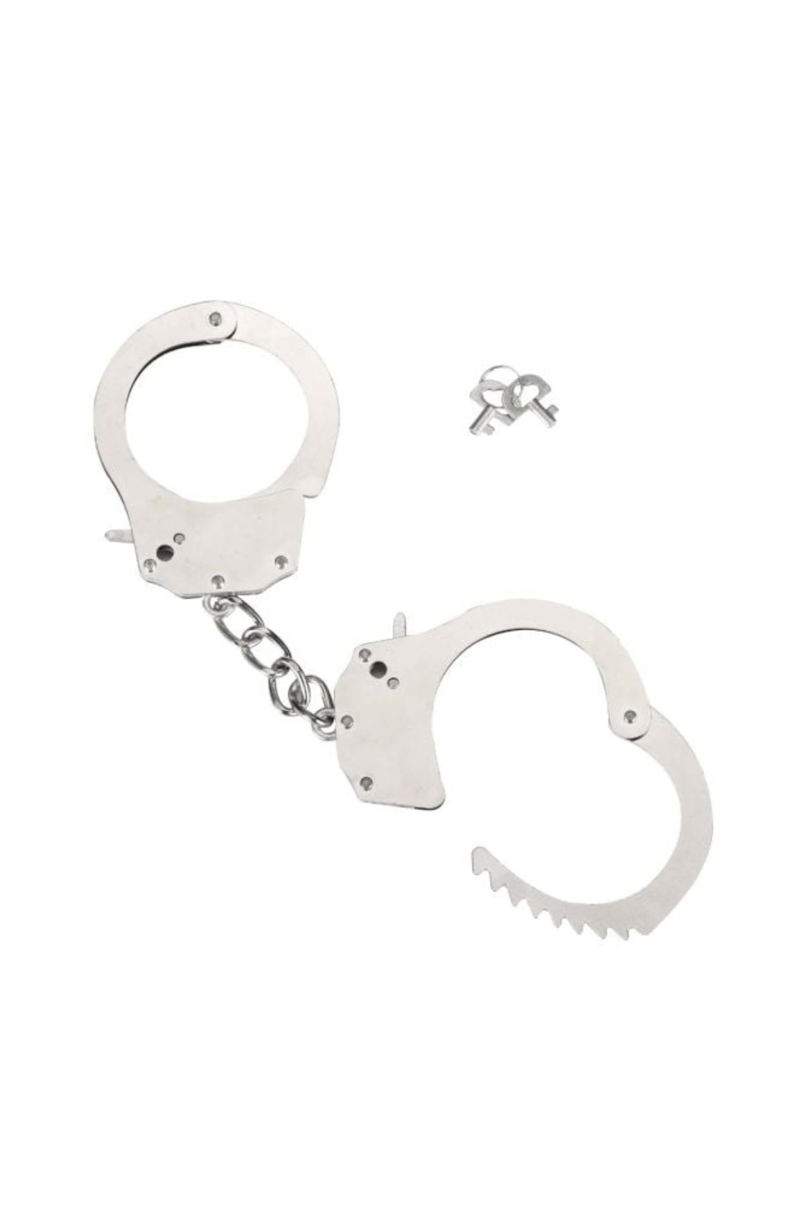Heavy Metal Bondage Handcuffs with Keys - Authentic and Adjustable Stainless Steel Cuffs