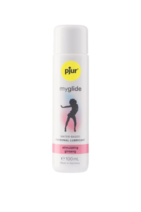 Pjur My Glide Stimulating Transparent 100ml - Luxury Stimulating Waterbased personal lubricant designed for female desire, featuring natural ginseng for enhanced pleasure.