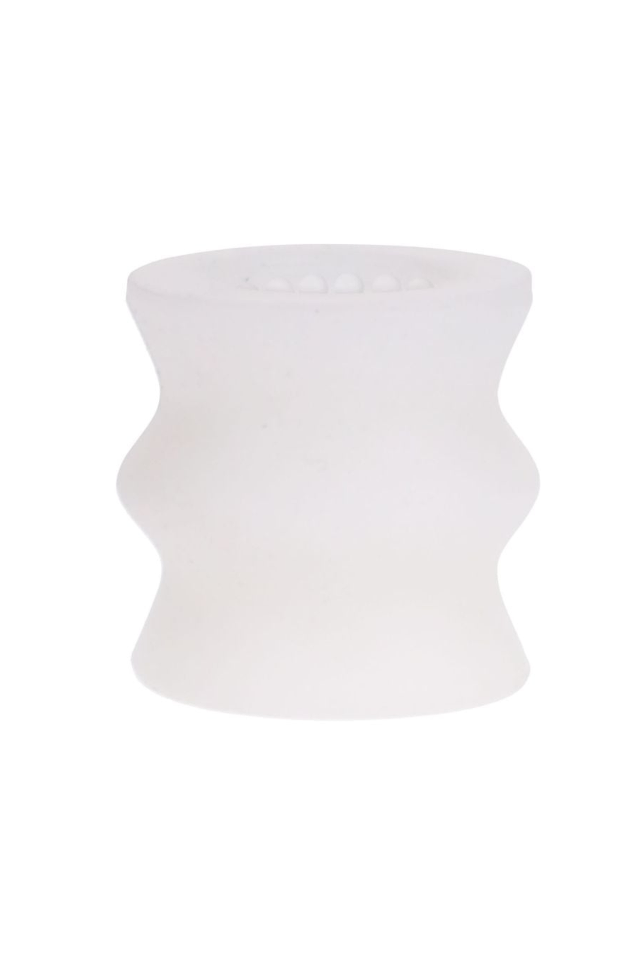 GoodHead Helping Head Silicone Stroker in a refined setting, emphasising the health-grade liquid silicone and its perfect fit for handheld use.