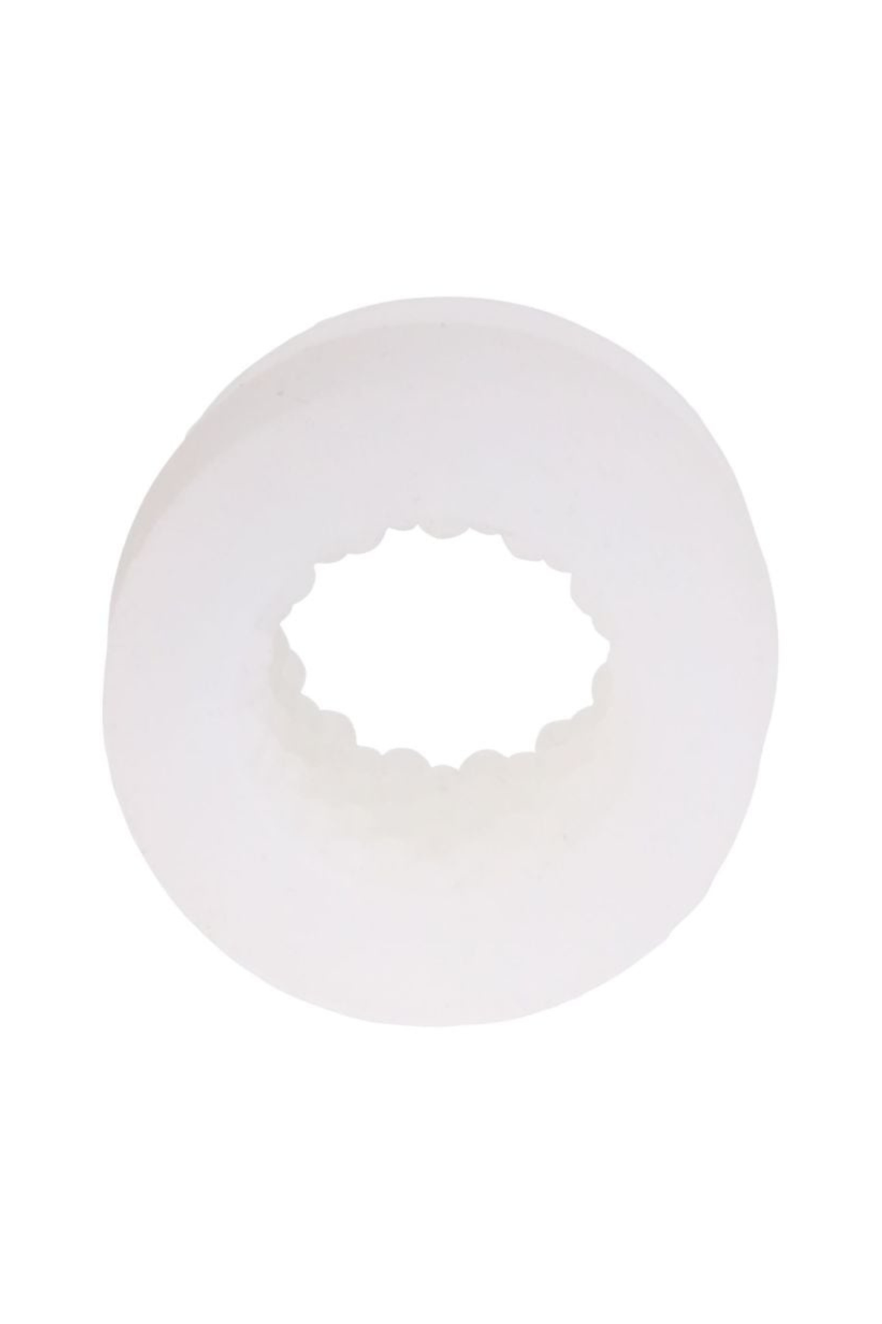 Elegant close-up of the GoodHead Helping Head Silicone Stroker, featuring its unique shape and inner stimulating beads for ultimate sensation.