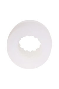 Elegant close-up of the GoodHead Helping Head Silicone Stroker, featuring its unique shape and inner stimulating beads for ultimate sensation.