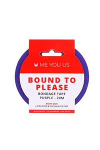 Me You Us Bondage Tape displayed elegantly, showcasing its 20m length and 2-inch width, perfect for diverse bondage experiences.