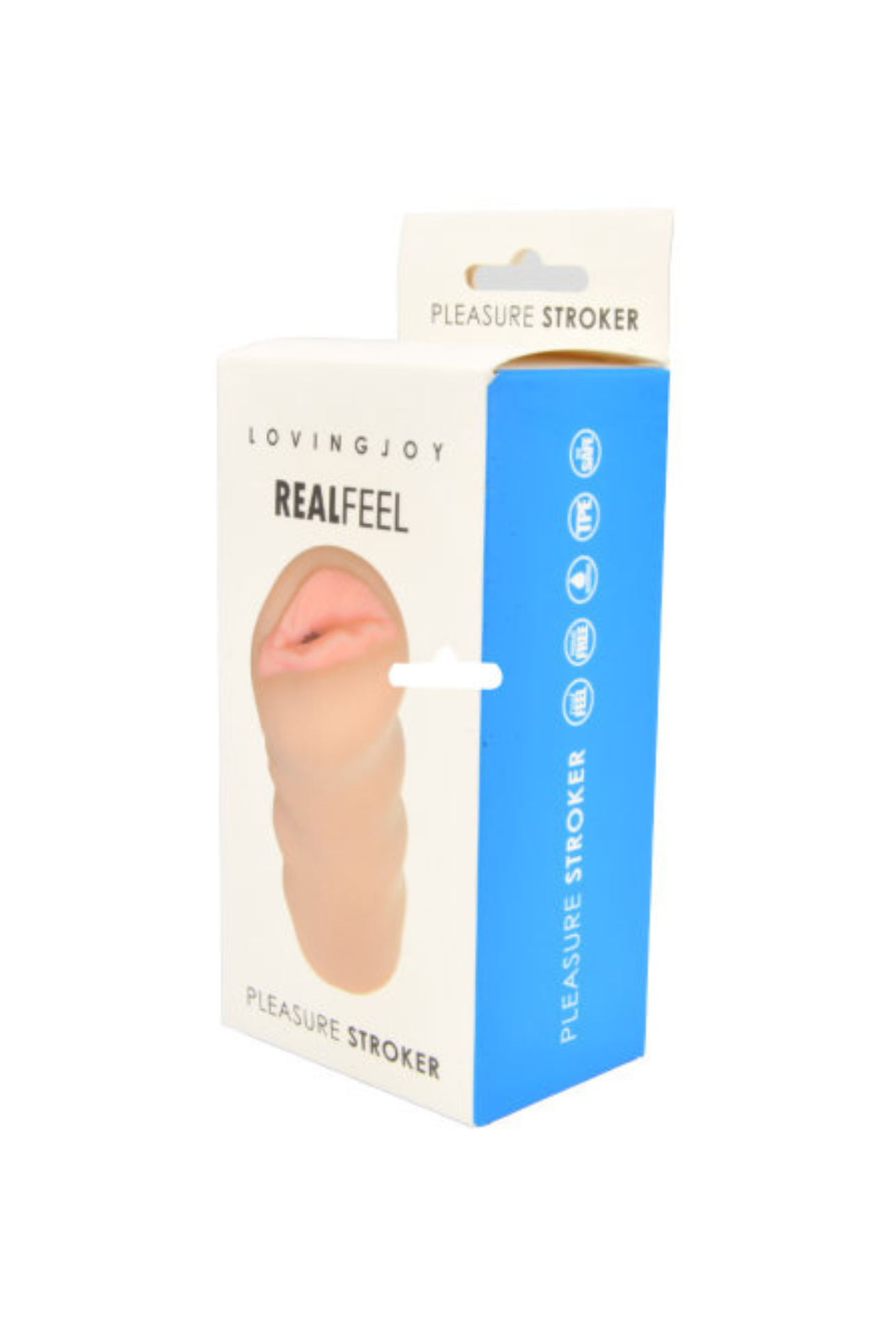 Loving Joy Real Feel Male Masturbator – Pleasure Stroker: Effortlessly easy to clean and compatible with all lubricants for hassle-free enjoyment.