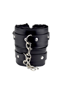 Bound to Please Furry Plush Wrist Cuffs - Stylish and Comfortable BDSM Restraints