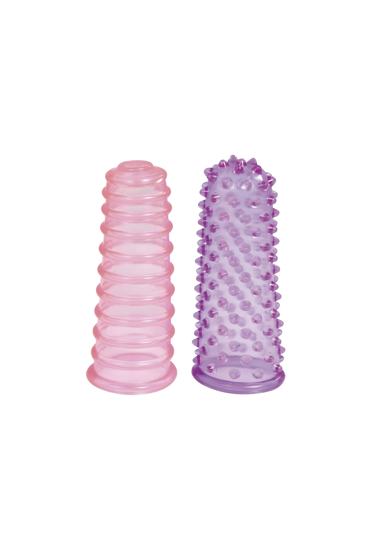 Lust Ribbed Textured Jelly Finger Sleeves by Me You Us