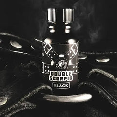 Double Scorpio Leather Cleaner in 10ml bottle, black packaging, designed for cleaning and maintaining leather surfaces.