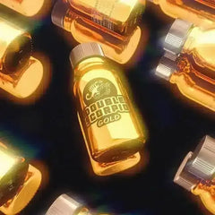Double Scorpio leather cleaner in a 10ml bottle, featuring a gold label and compact design for effective leather care.