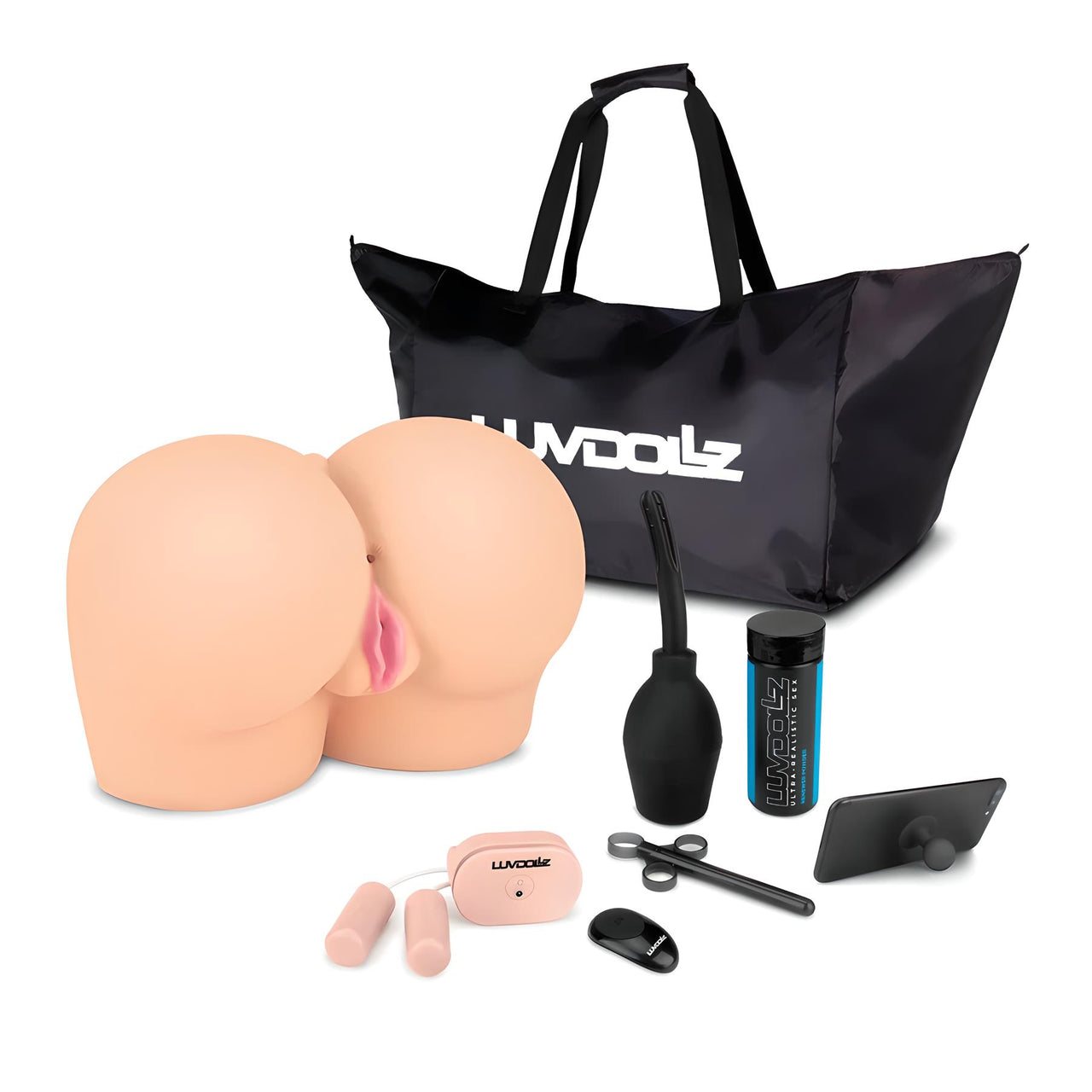 Luvdollz Remote Control Doggy Style Pussy and Ass Kit
