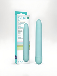 Gaia - The World's First Biodegradable Bullet Vibrator packaged in eco-friendly branding, highlighting its luxurious design and biodegradable materials.