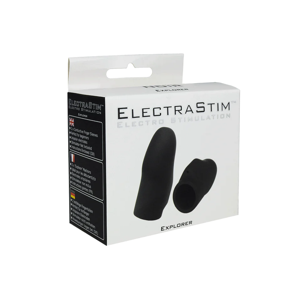 a box with a pair of electric stims in it