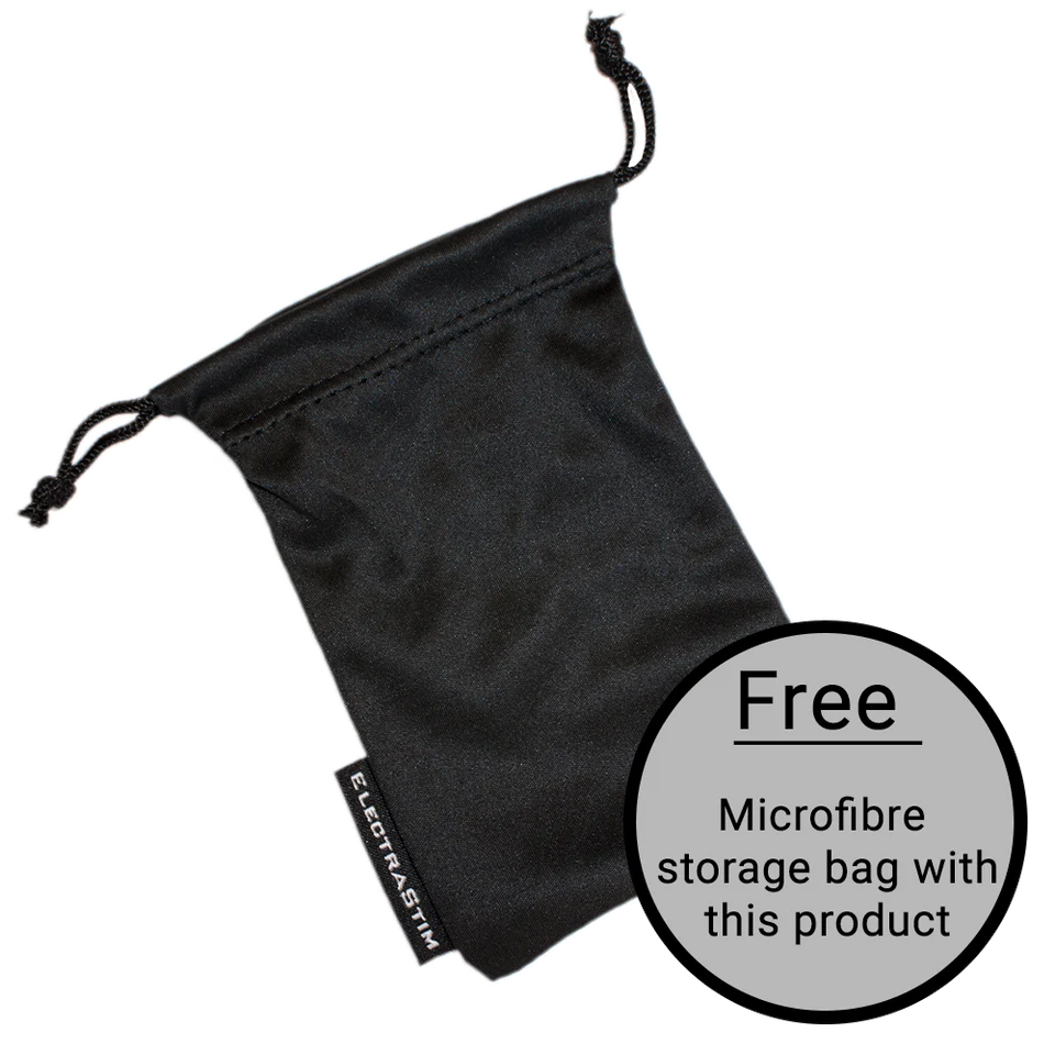 a black microfibre storage bag with a free microfibre storage bag with