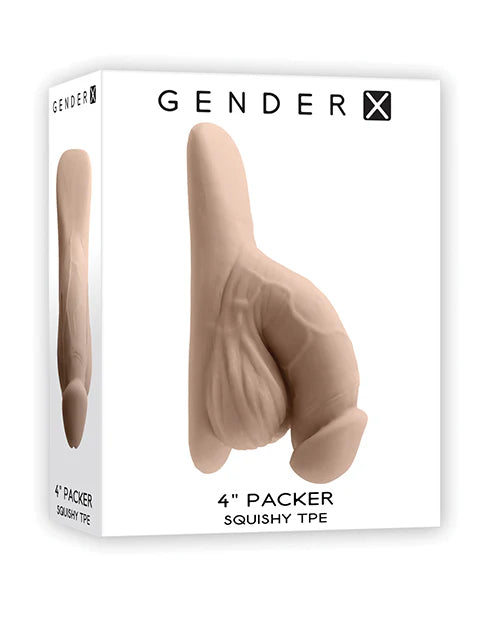 Gender X Vanilla Packer displayed in close-fitting underwear, demonstrating its secure fit and discreet elegance.