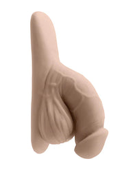 Gender X 4 inch Packer in Vanilla showcasing its life-like texture and detailed design, perfect for a realistic experience.