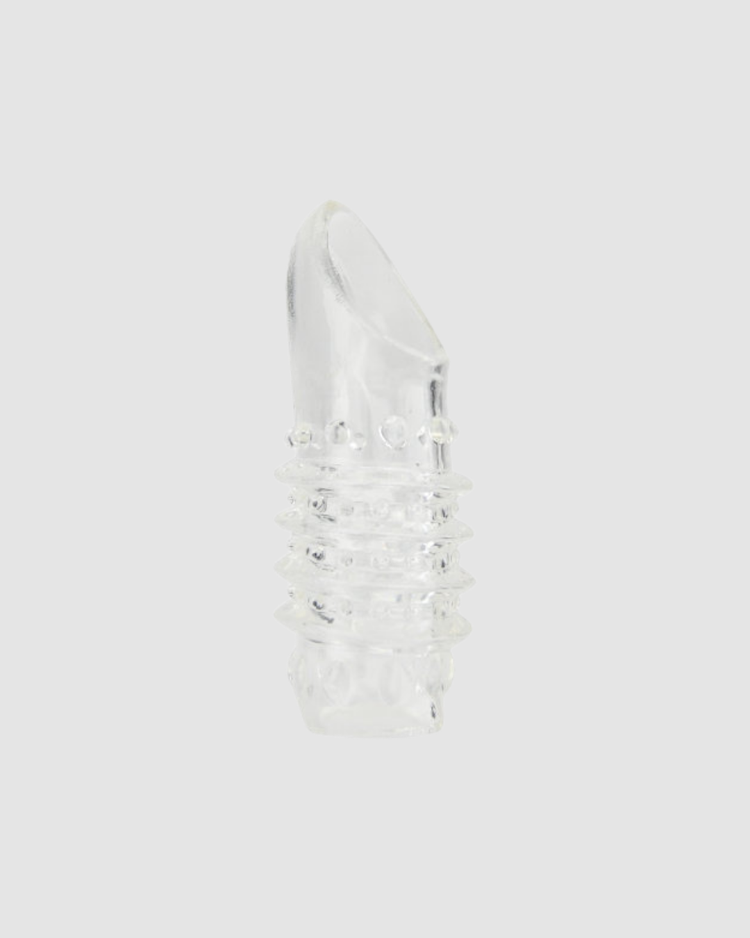 REV textured penis sleeve with girth boost design, enhancing sensations and stimulation for increased pleasure and easy ejaculation.