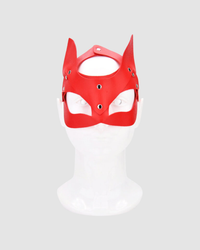 Bound to Play Kitty Cat Face Mask - Adjustable Fit, PU Leather, Multiple Colors