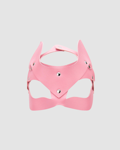 Bound to Play Kitty Cat Face Mask - Adjustable Fit, PU Leather, Multiple Colors