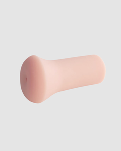 Loving Joy Real Feel male masturbator with lifelike anus design and textured canal, 12.5cm length, realistic adult toy.