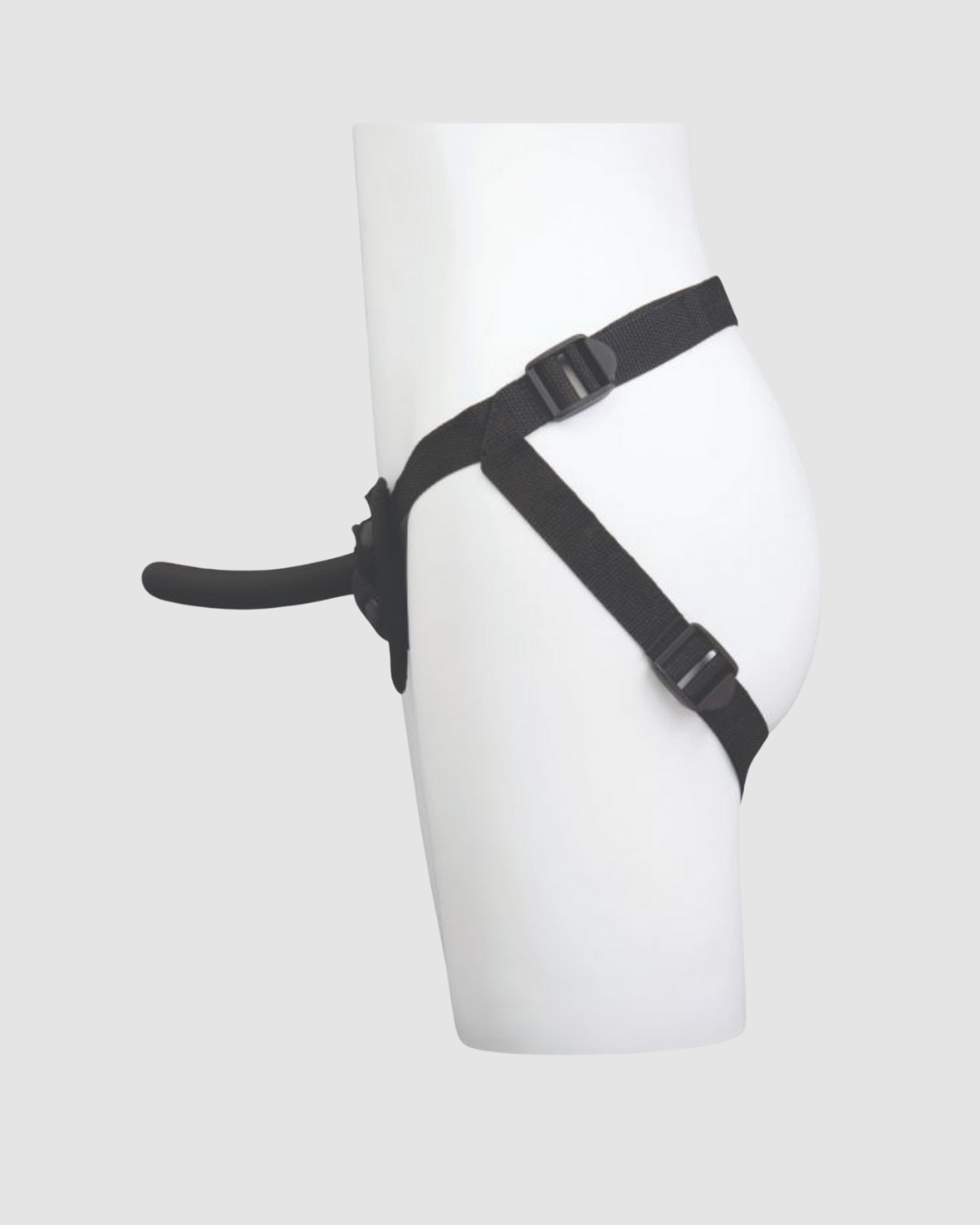 Close-up view of the high-quality silicone dildo included in the Me You Us Pegging Harness Kit, ideal for enhancing intimate moments with a pegging harness.