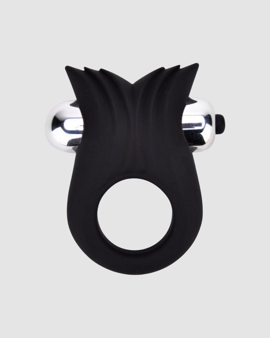 Loving Joy silicone vibrating cock ring with textured surface, designed for enhanced pleasure and secure fit during intimacy.
