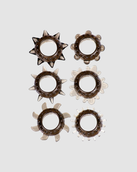 Textured Cock Ring With Varied Textures For Stimulation, Waterproof, Super Stretchy, Random Designs