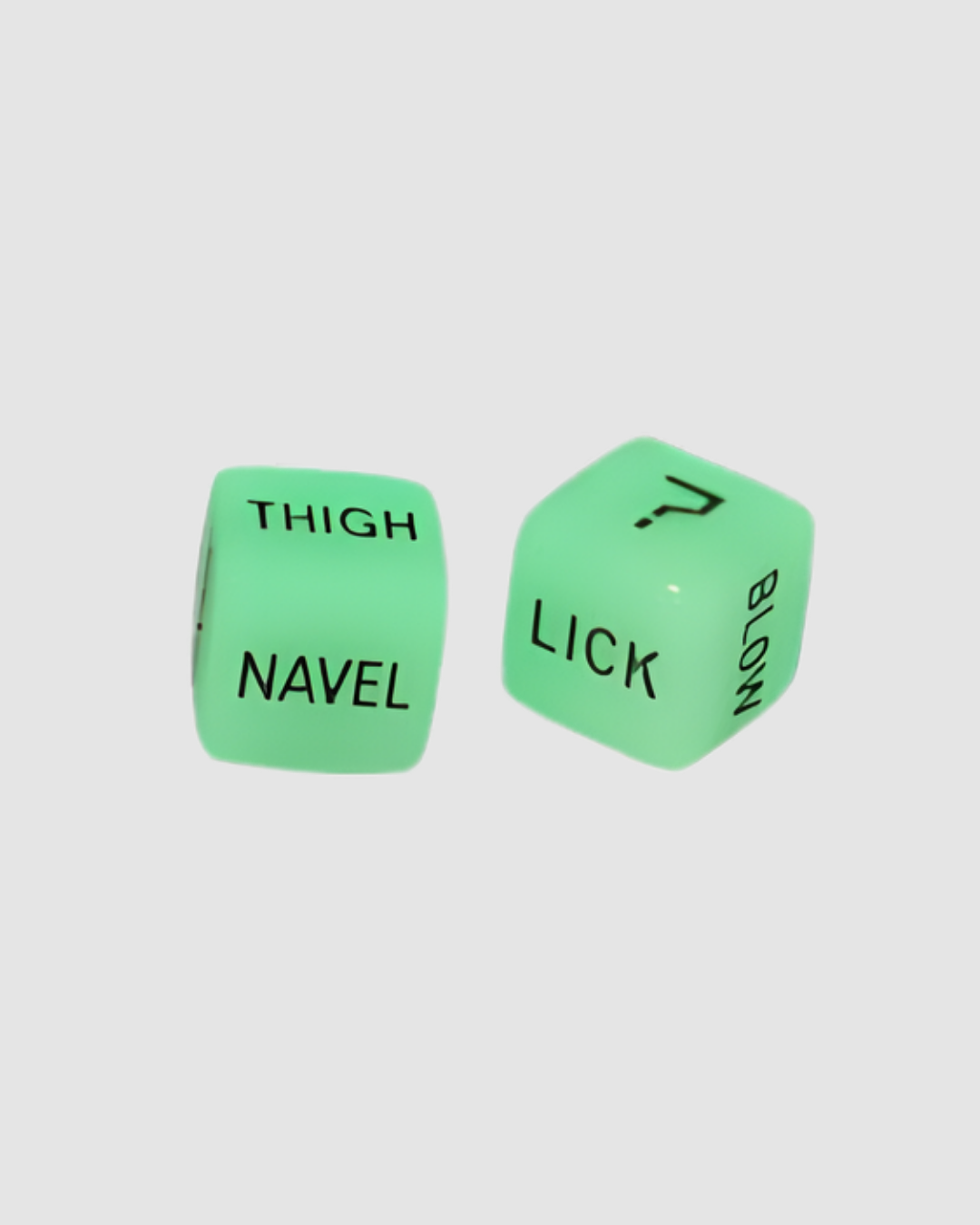 Luxurious Sex Dice Set with Glow-in-the-Dark Feature for Wild Play, enhancing intimate moments.