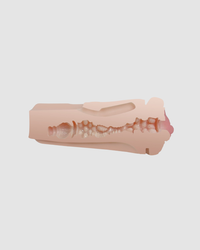 Rev-Lite Squeezable Male Masturbator - Textured Canal, Lifelike Material, Removable Sleeve