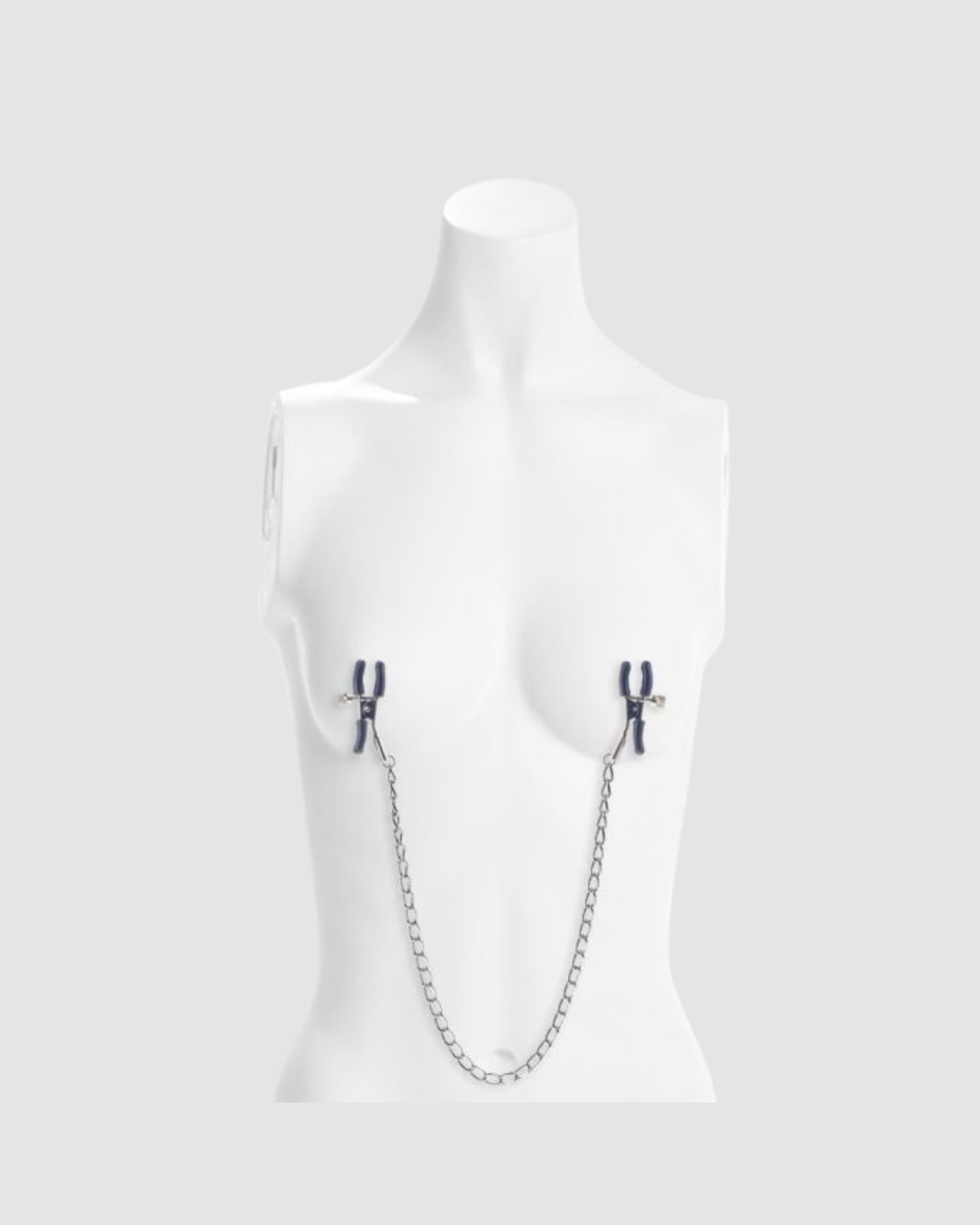 Silver nipple clamps from Me You Us Squeeze & Please set, designed for bondage beginners and experienced users.