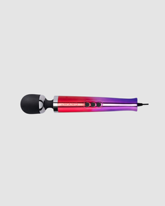 Close-up of Le Wand Ombre Diecast Luxury Vibrating Massager highlighting its elegant silver finish, perfect for indulging in luxury vibrating massager experiences.