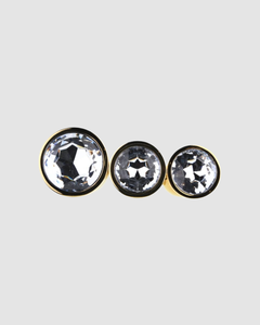 Designed for safety and pleasure, the Metal Butt Plug Silver Set of 3 by Toosh features a flared base ensuring peace of mind during use.