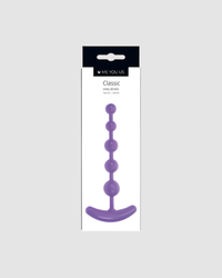 Elegant Me You Us Classic anal beads showcasing their solid design and flexible core for maximum stimulation and pleasure.