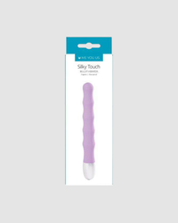 Close-up of the Silky Touch Bullet Vibrator showcasing its exquisite rippled body, the ultimate bullet vibrator for stimulating pleasure.