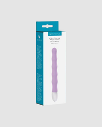 The Silky Touch Bullet Vibrator featuring an elegant twist base control for effortless activation, perfect for engaging intimate moments.