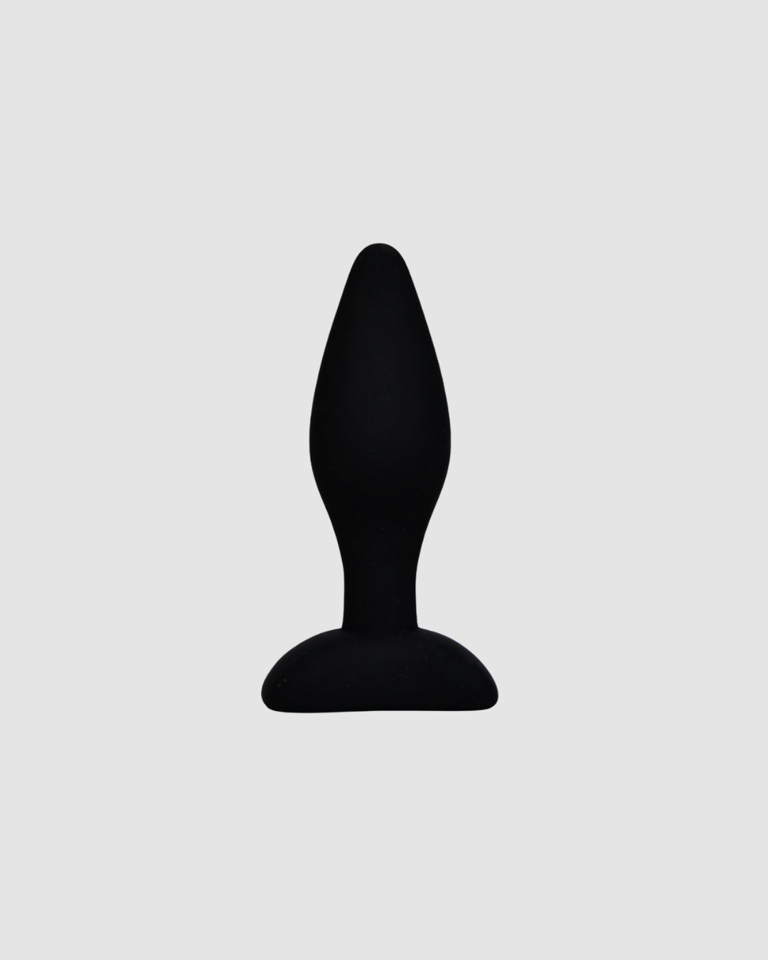 Large Silicone Anal Plug for Beginners with Tapered Tip and Flared Base - 10.5cm Insertable Length